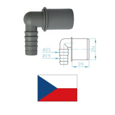 Šļūtenes savien. (leņķa) DN50 UZ50R00, 19-21mm